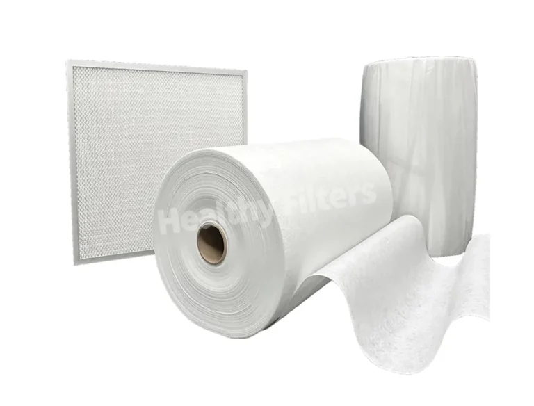 H13 H14 Fiberglass PP Material Fiber Media Mini Pleat HEPA Filter Paper Roll Media Pack
