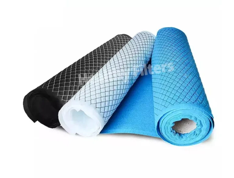 Laminated Mesh Air Filter Media Roll G3 G4 Class Metal Mesh Filter Media With Mesh